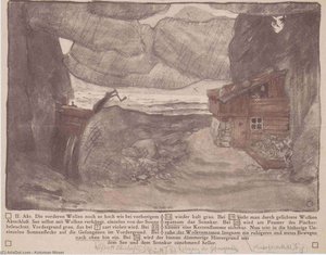 Stage Design For 'the Lake' Of Julius Bittner — Koloman Moser
