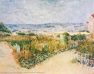 Vegetable Gardens At Montmartre 2 — Vincent Willem Van Gogh, Post-impressionism
