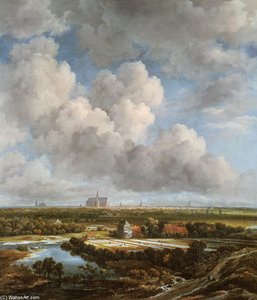 Bleaching Ground In The Countryside Near Haarlem — Jacob Isaackszoon Van Ruisdael
