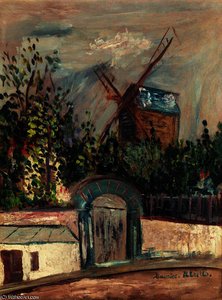 Montmartre, Le Moulin De La Galette 1 — Maurice Utrillo