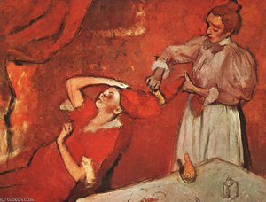 Combing The Hair, Unfinished, National Gallery, — Edgar Degas
