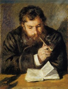 Claude Monet (also Known As The Reader) — Pierre-auguste Renoir, Impressionism