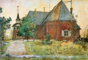 The Old Church — Carl Larsson