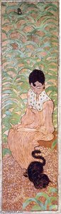 Sitting Woman With A Cat — Pierre Bonnard