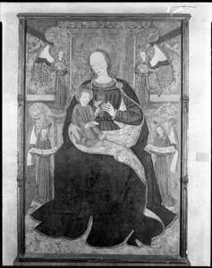 Madonna And Child Enthroned With Four Angels — Мартин Шонгауэр