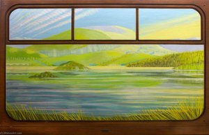 View From A Railway Carriage Tanygrisiau Reservoir — Anna Todd