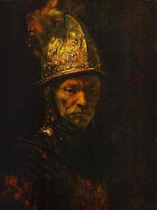 Man In A Gold Helmet — Rembrandt Van Rijn, Baroque