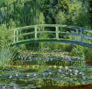 The Japanese Bridge (the Water-lily Pond) — Claude Monet, Impressionism