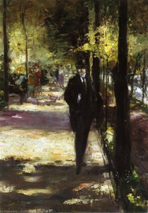 Stroller In Tiergarten — Lesser Ury