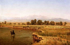 Indian Encampment On The Platte River, Colorado — Thomas Worthington Whittredge