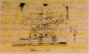 Scaffolding For The Head Of A Monumental Sculpture — Paul Klee, Abstract Expressionism