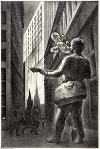 Blow Gabriel — Louis Lozowick