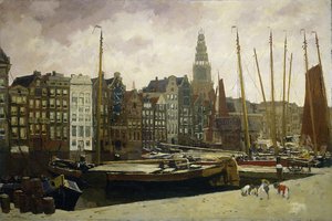 The Damrak In Amsterdam — George Heidrik Breitner