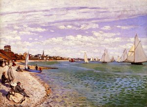 Regatta Bei Sainte-adresse — Claude Monet