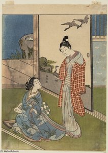 A Girl Writing A Letter — Suzuki Harunobu