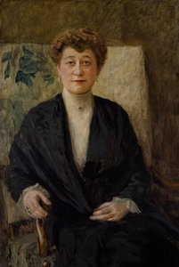 Portrait Of Zofia Dolińska Née Niesiołowska — Teodor Axentowicz