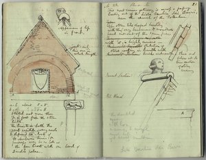 Architectural Notebook ‘door Book’ (p21) — John Ruskin