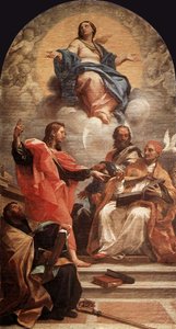Assumption And The Doctors Of The Church — Carlo Maratta, Baroque Classicizing Style