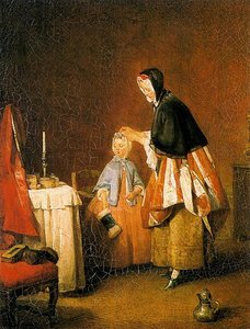 La Négligé — Jean-baptiste-siméon Chardin