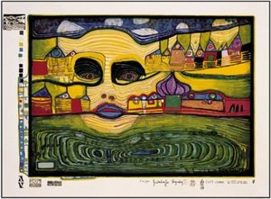 A Irinaland Over The Balkans — Friedensreich Hundertwasser