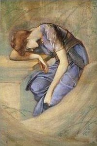The Garden Court (study) — Edward Coley Burne-jones