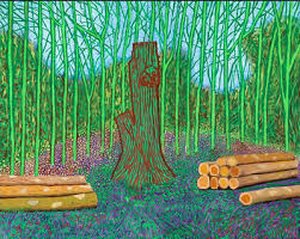 Arranged Felled Trees — David Hockney