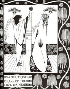 How Sir Tristram Drank Of The Love Drink — Aubrey Vincent Beardsley