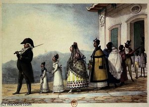 A Government Employee Leaving Home With His Family — Jean-baptiste Debret