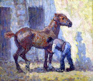 Grooming Horse — Robert Polhill Bevan