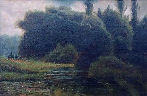 A Small Lake in Washington Park, Chicago, (painting)
