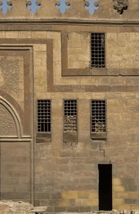 Windows on the northwest facade of Aslam al Silahdar before restoration