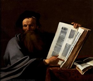 A Philospher — Dirck Van Baburen, Baroque