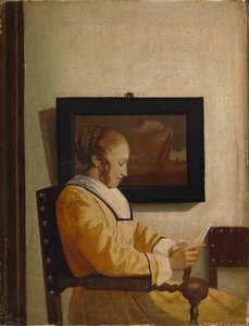 Eine Junge Frau Beim Lesen — Johannes Vermeer