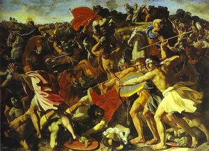 Der Kampf Von Josua Mit Den Amaläetern — Nikolaus Poussin, Barock