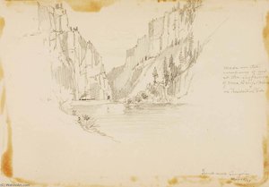 Grand River Canyon Near Glenwood Springs — George Elbert Burr