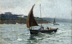 A Rain Squall, Concarneau — Terrick John Williams