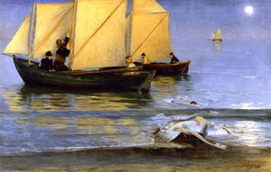 Fishing Boats — Peder Severin Kroyer, Skagen School