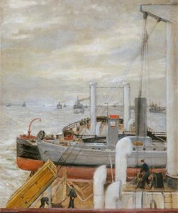 Merchant Ship In Atlantic Convoy — Bernard Hailstone