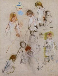 Studies Of A Little Girl — Berthe Morisot