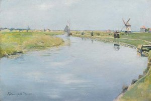 A Dutch River Landscape — Stanhope Alexander Forbes