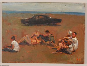 Tourists Waiting For Apollo Launch — Nicholas Solovioff