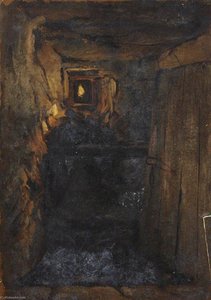 Interior With A Lamp — Thomas Stuart Smith, Romanticism
