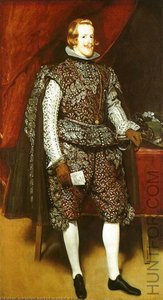 Philip Iv In Brown And Silver, Oil On Can — Diego Velázquez