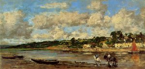 Le Faou, Banks Of The River — Eugène Louis Boudin