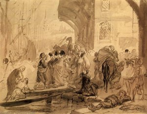 Harbour In Constantinople — Karl Pavlovich Bryullov, Orientalism