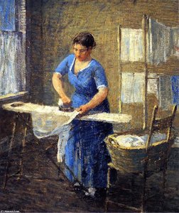 Woman Ironing — Robert Spencer