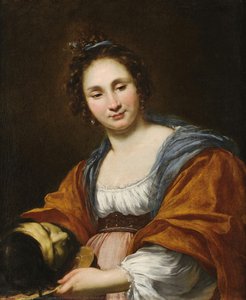 Salomé With The Head Of John The Baptist — Simon Vouet, French Baroque Painting