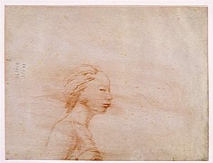 Female Bust In Profile To Right — Jean-auguste-dominique Ingres