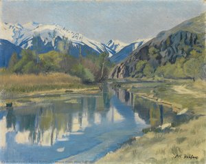 Rhone Plain Near Saillon — Alfred Rehfous, Realism