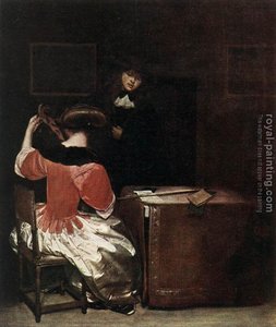 The Music Lesson — Gerard Ter Borch, Baroque